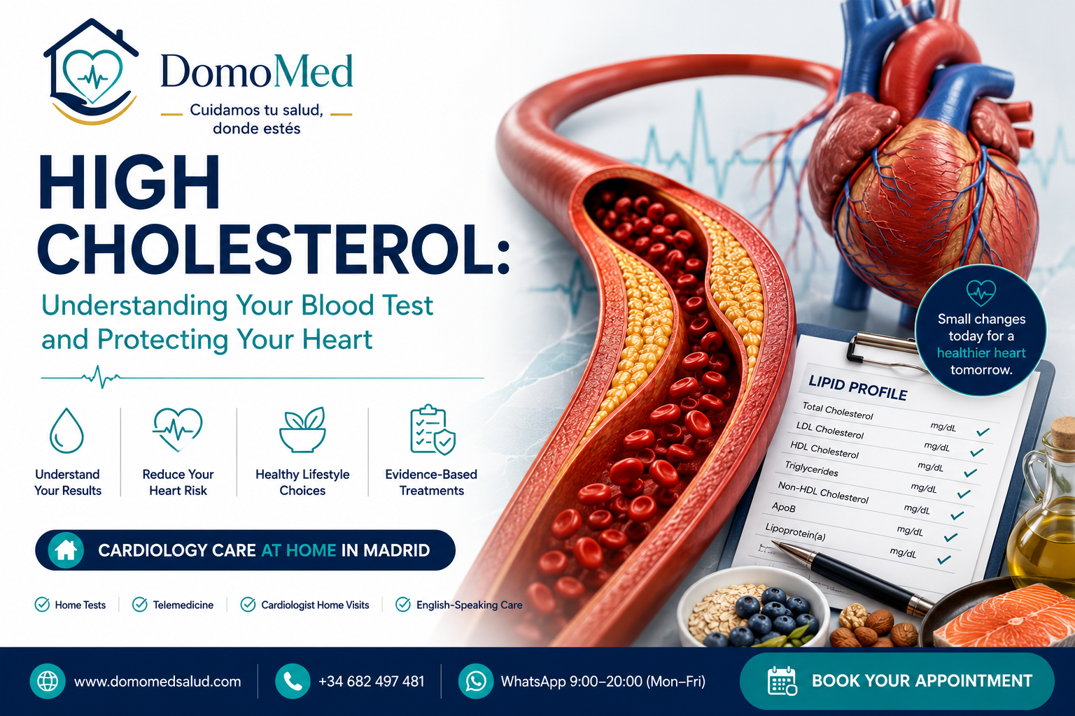 High cholesterol, LDL cholesterol and cardiovascular risk assessment by DomoMed cardiologists