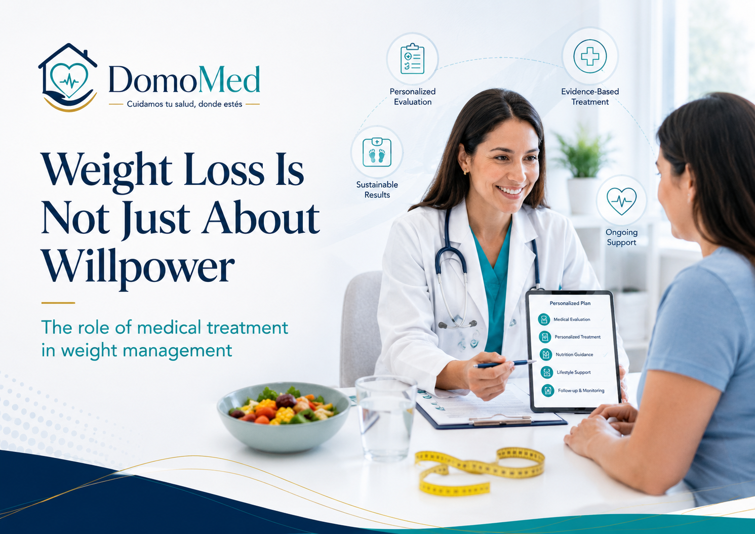 Medical weight management consultation at DomoMed Salud